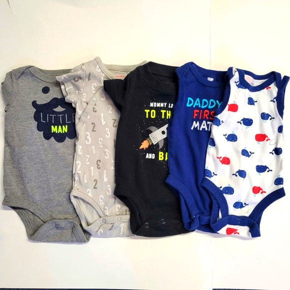 5 pack onsies Bundle (size 3) - Picture 1 of 4